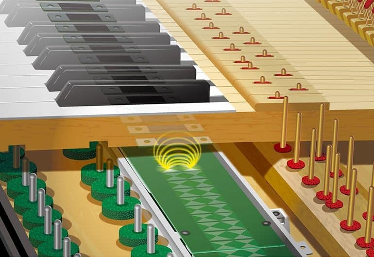 Yamaha Silent et transacoustic articulation sensor system